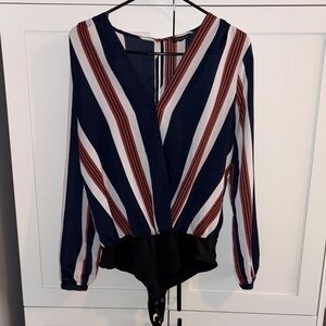 💥2/$33💥 Dynamite Navy Striped Bodysuit